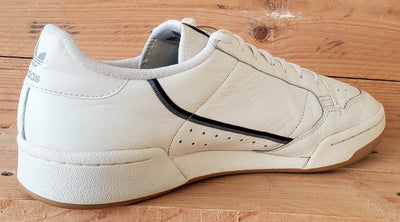 Adidas Continental 80 Low Leather Trainers UK11/US11.5/EU46 EG3877 Off White