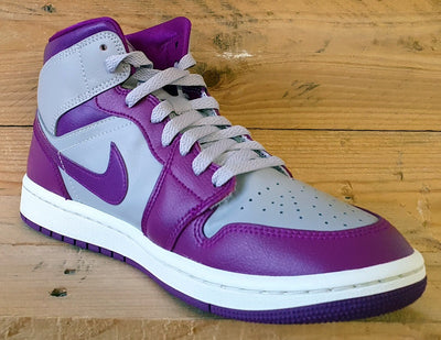 Nike Air Jordan 1 Mid Leather Trainers UK6.5/US9/EU40.5 BQ6472-501 Magenta