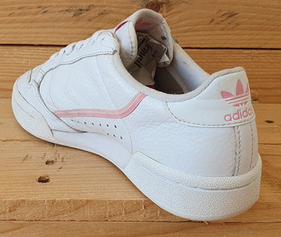 Adidas Continental 80 Low Leather Trainers UK4/US5.5/EU36.5 G27722 White/Pink