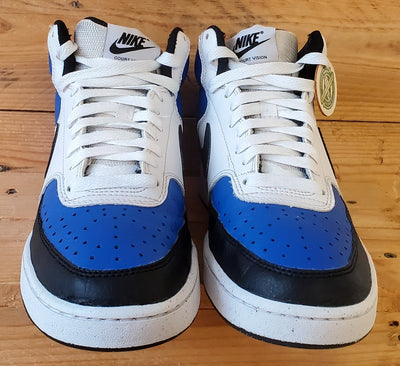 Nike Court Vision Mid Leather Trainers UK6/US7/EU40 FQ8740-480 Blue/White