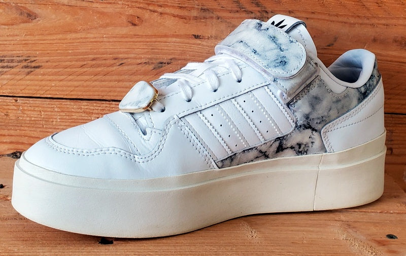 Adidas Forum Bonega Low Leather Trainers UK7.5/US9/EU41 GY1541 White/Marbled