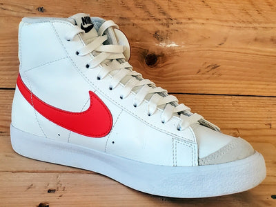 Nike Blazer 77 Mid Leather Trainers UK5/US5.5Y/EU38 DA4086-110 White/Red