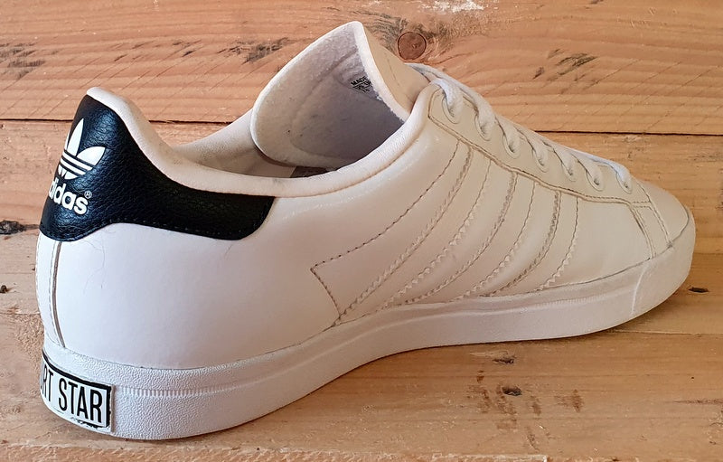 Adidas Court Star Low Leather Trainers UK7/US7.5/EU40.5 V24555 White/Black