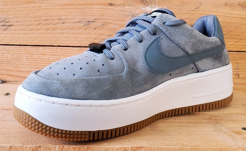 Nike Air Force 1 Sage Low Suede Trainers UK5/US7.5/EU38.5 AR5339-003 Cool Grey