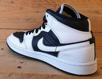 Nike Air Jordan 1 Mid Leather Trainers UK5/US7.5/EU38.5 DR0501-101 Black/White