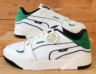 Puma Slipstream Bball Low Leather Trainers UK8/US9/EU42 393266-01 White/Green
