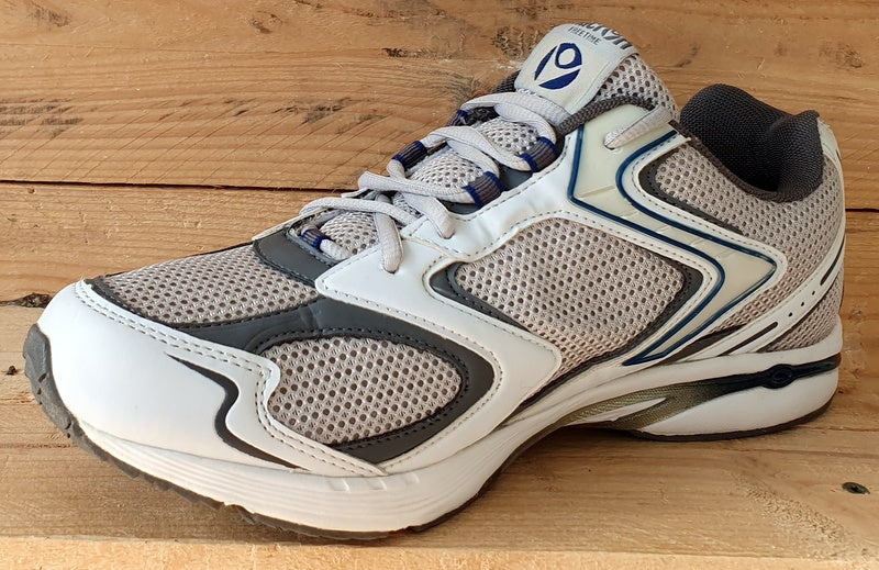 Macron Freetime Low Textile Trainers UK9/US9.5/EU43 White/Blue/Grey/Black