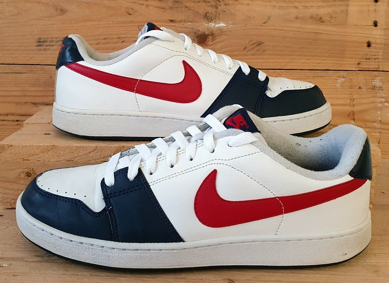 Nike Backboard Low Leather Trainers UK8/US9/EU42.5 378336-162 White/Navy/Red