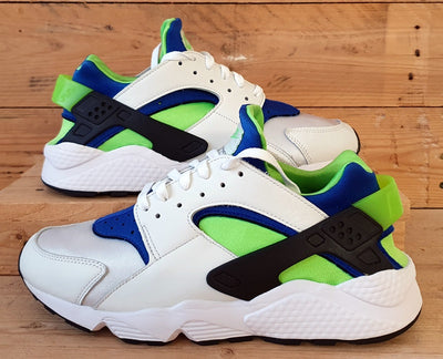 Nike Air Huarache Leather/Textile Trainers UK9/US10/EU44 DD1068-100 Scream Green