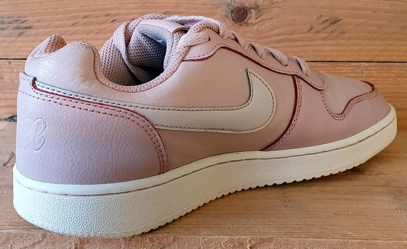 Nike Ebernon Low Leather Trainers UK6.5/US9/E40.5 AQ1779-200 Particle Beige Pink