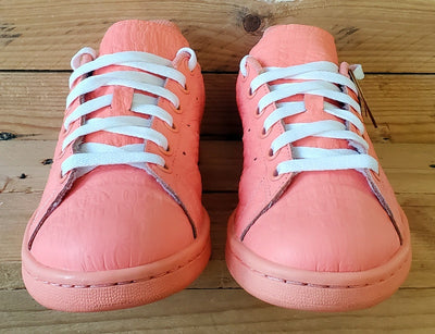 Adidas Stan Smith Low Leather Trainers UK4.5/US6/EU37 AQ6807 Peach Sunglow