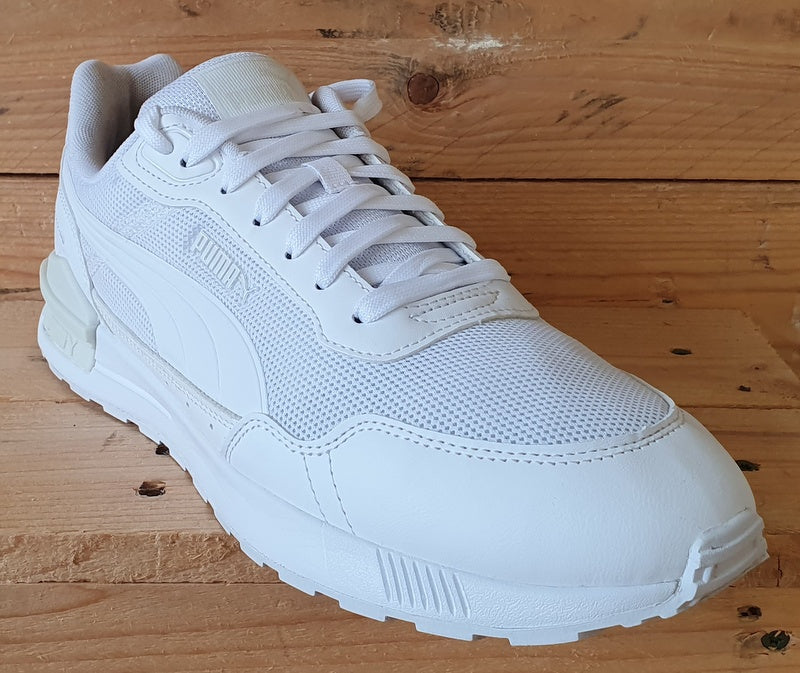 Puma Graviton Mega Low Textile Trainers UK9/US10/EU43 385873-02 Triple White