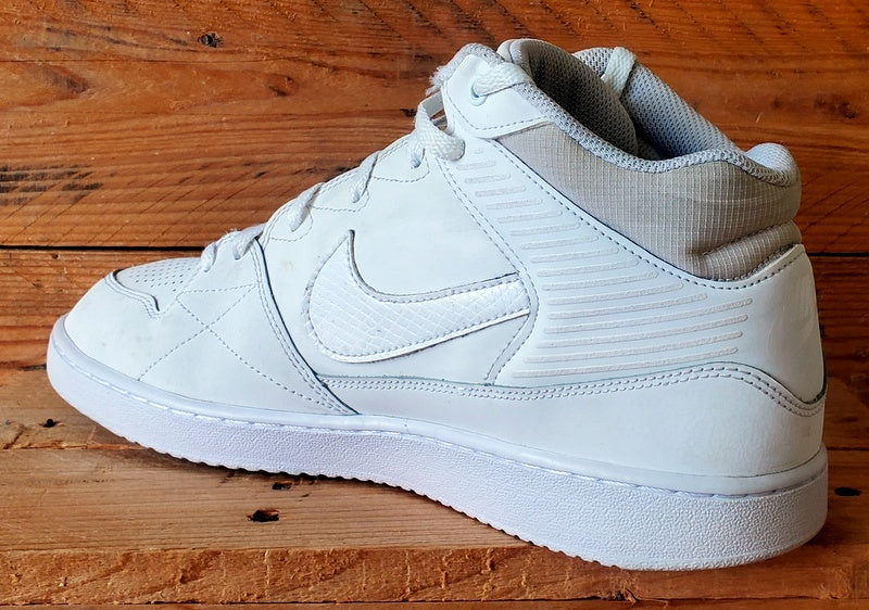Nike Priority Mid Leather Trainers UK10/US11/EU45 641893-110 Triple White