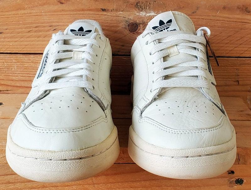 Adidas Continental 80 Low Leather Trainers UK7/US7.5/EU40.5 F99721 Off White