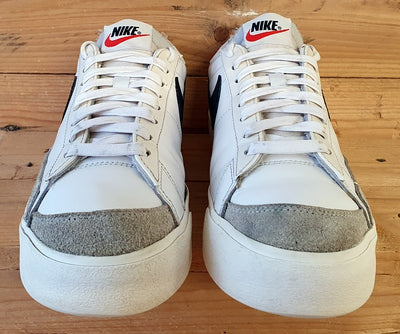 Nike Blazer Platform Low Leather/Suede Trainers UK6/US8.5/EU40 DJ0292-101 White