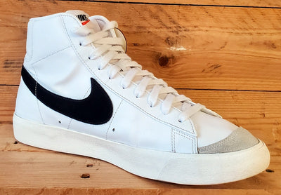 Nike Blazer 77 Mid Leather Trainers UK10/US11/EU45 BQ6806-100 White/Black