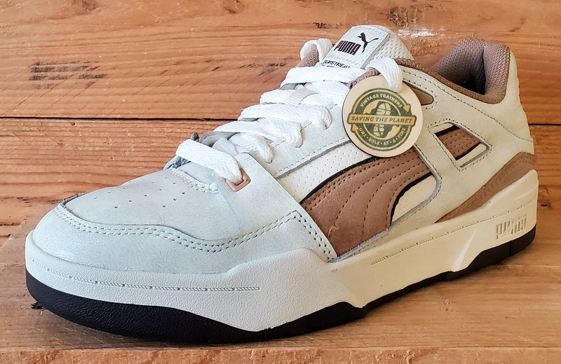Puma Slipstream Low Leather Trainers UK6.5/US7.5/EU40 390059-03 Dusty Tan/White