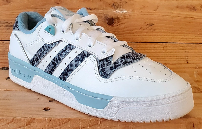 Adidas Rivalry Low Leather Trainers UK10/US10.5/EU44.5 EG7636 White/Ash Grey