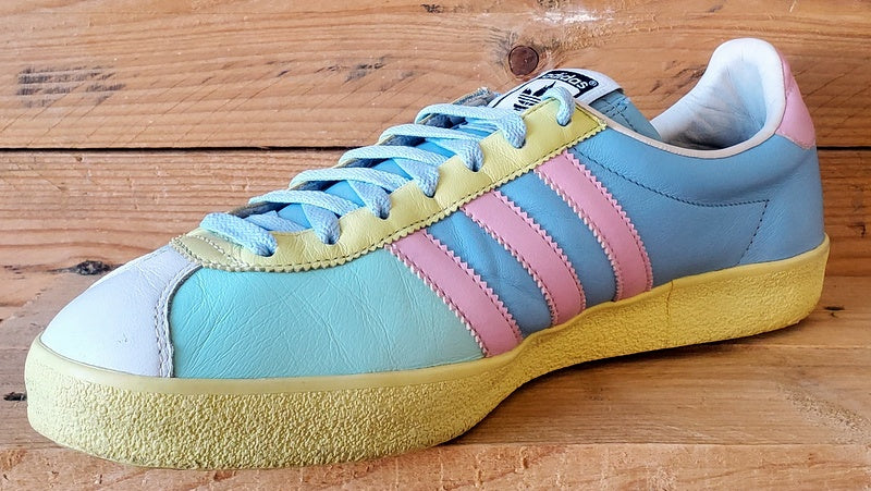 Adidas Gazelle Easter Low Leather Trainers UK10/US10.5/EU44.5 015572 Blue/Pink