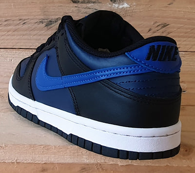 Nike Dunk Low Leather Trainers UK4/US4.5Y/EU36.5 DH9765-402 Midnight Blue/Black
