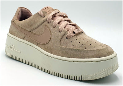 Nike Air Force 1 Sage Suede Trainers AR5339-201 Particle Beige UK5/US7.5/EU38.5