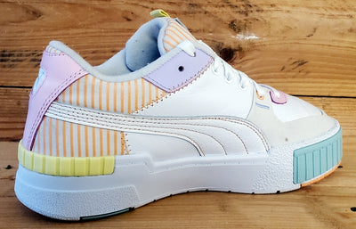 Puma Cali Sport Low Leather Trainers UK5/US7.5/EU38 382503-01 White/Orange