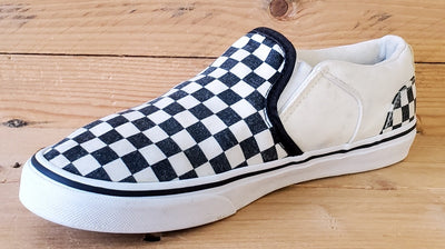 Vans Off The Wall Canvas Trainers UK5/US6/EU38 508731 Checkerboard/White/Black