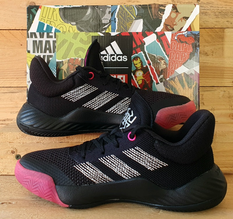 Adidas D.O.N Issue #1 Low Textile Trainers UK2/US2.5/E34 EF2938 Black/Pink/White