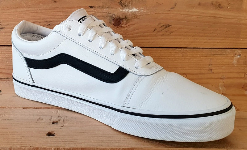 Vans Off The Wall Low Leather Trainers UK8/US9/EU42 500714 White/Black