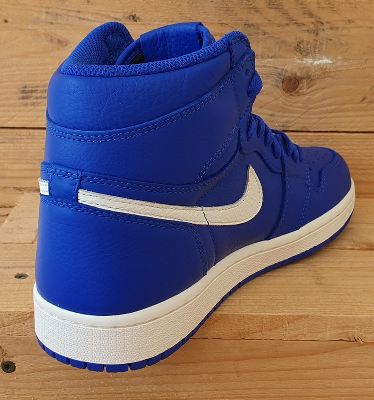 Nike Air Jordan 1 Leather Trainers UK7.5/US8.5/EU42 555088-401 Hyper Royal/White