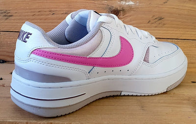 Nike Gamma Force Low Leather Trainers UK5/US7.5/EU38.5 FZ3613-100 White/Pink