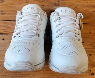 Skechers Uno 2 Low Leather Trainers UK6/US9/EU39 SN155543 Triple White