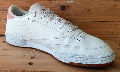 Reebok Classic Club C 85 leather Trainers UK6/US8.5/E39 FY5143 White Blush Metal