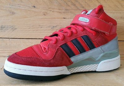 Adidas Forum Mid Suede/Textile Trainers UK6/US6.5/EU39 B35280 Red/White