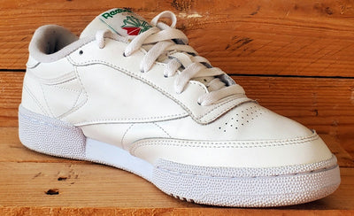 Reebok Club C 85 Low Leather Trainers UK7/US8/EU40.5 AR0456 White/Green