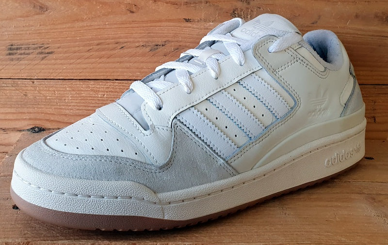 Adidas Forum Low Leather/Suede Trainers UK9.5/US10/EU44 ID6858 White/Grey