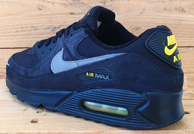 Nike Air Max 90 Low Suede Trainers UK7/US8/EU41 DO6706-001 Black/Yellow