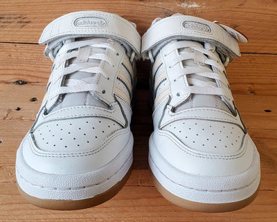 Adidas Forum Low Leather Trainers UK5/US6.5/EU38 GX4523 White/Ecru Tint/Gum