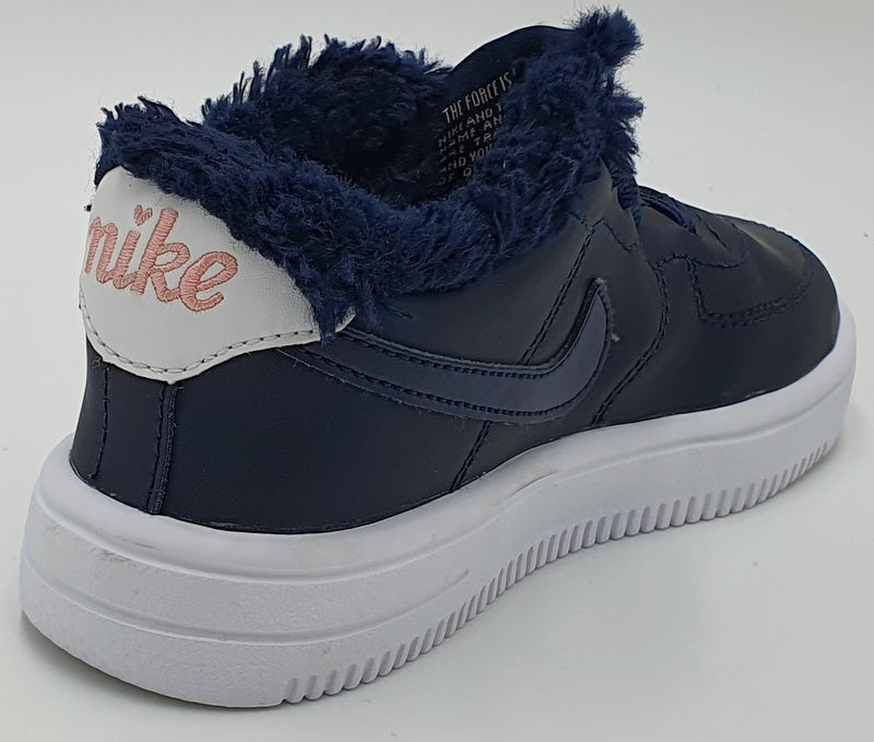 Nike Air Force One Infant Trainers AVO751-400 Navy/Pink UK9.5/US10C/EU27
