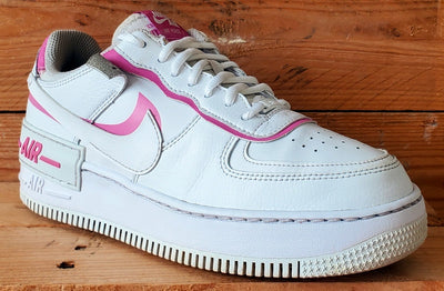 Nike Air Force 1 Shadow Low Leather Trainers UK7/US9.5/EU41 CI0919-102 White