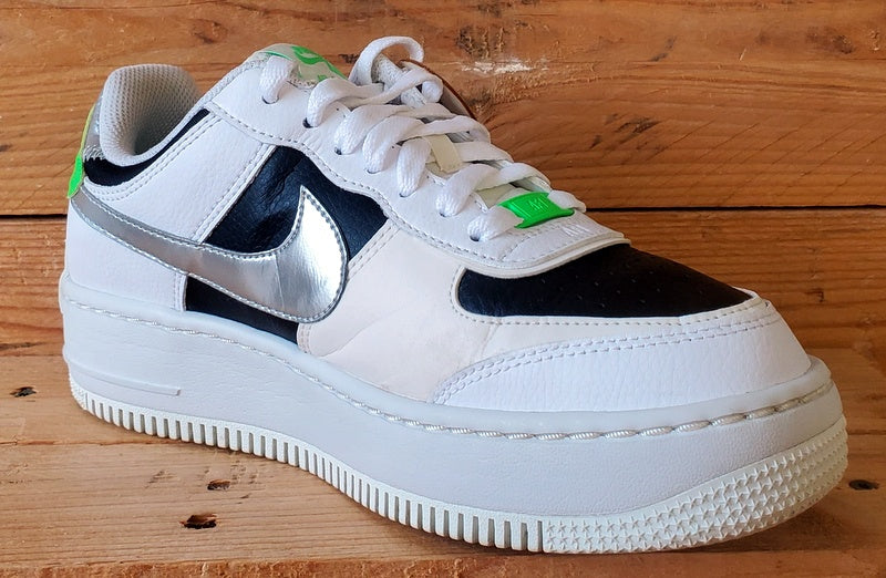Nike Air Force 1 Shadow Leather Trainers UK5.5/US8/EU39 DN8006-100 White/Black
