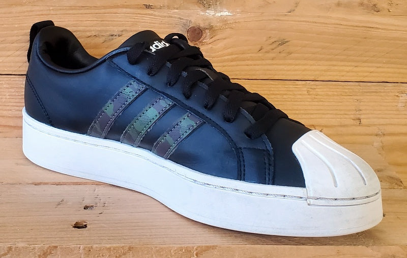 Adidas Streetcheck Cloadfoam Low Leather Trainers UK7.5/US8/EU41 H06222 Black