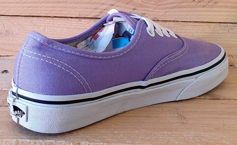 Vans Off The Wall Low Canvas Trainers UK3/US5.5/EU35 TB4R Purple/White
