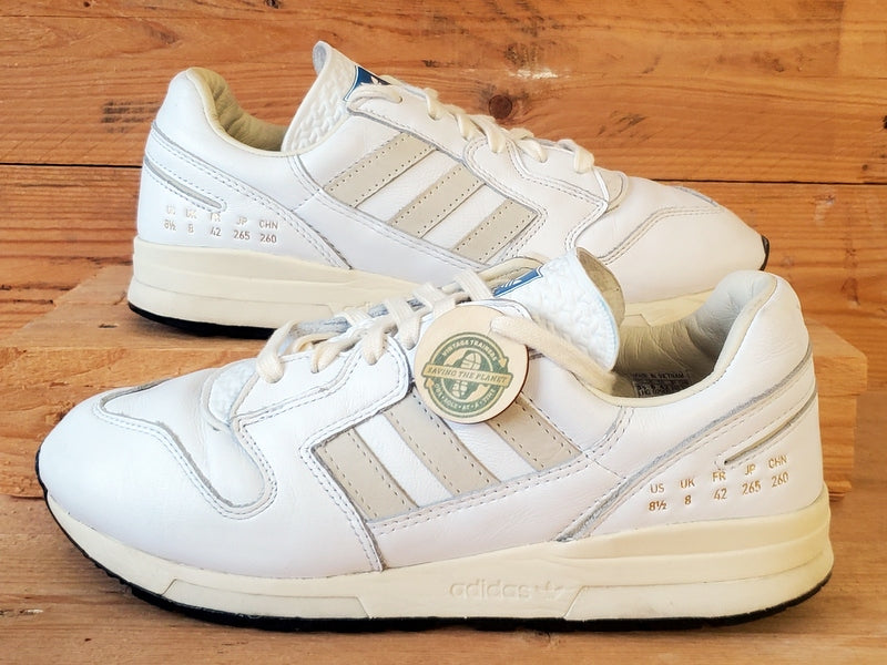 Adidas Originals ZX 420 Low Leather Trainers UK8/US8.5/EU42 H05366 Cloud White