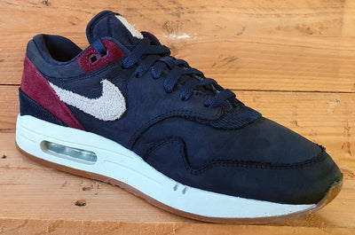 Nike Air Max 1 Crepe Low Suede Trainers UK9/US10/EU44 CD7861-400 Dark Obsidian