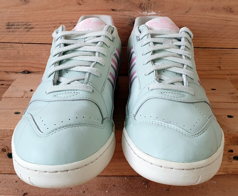 Adidas AR Low Leather Trainers UK10.5 US11 EU45 D98156 Linen Green True Pink VintageTrainers