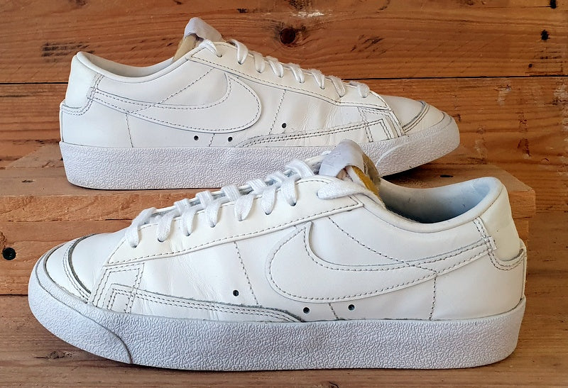 Nike Blazer Low 77 Leather Trainers UK5/US7.5/EU38.5 DC4769-101 Triple White