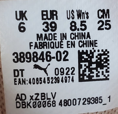 Puma Slipstream Mid Leather Trainers UK6/US8.5/EU39 389846-02 Warm White