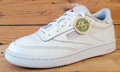 Reebok Club C 85 Low Leather Trainers UK4.5/US7/EU37.5 BS7685 Triple White