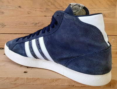 Adidas Basket Profi Mid Suede Trainers UK10/US10.5/EU44.5 G63951 Navy Blue